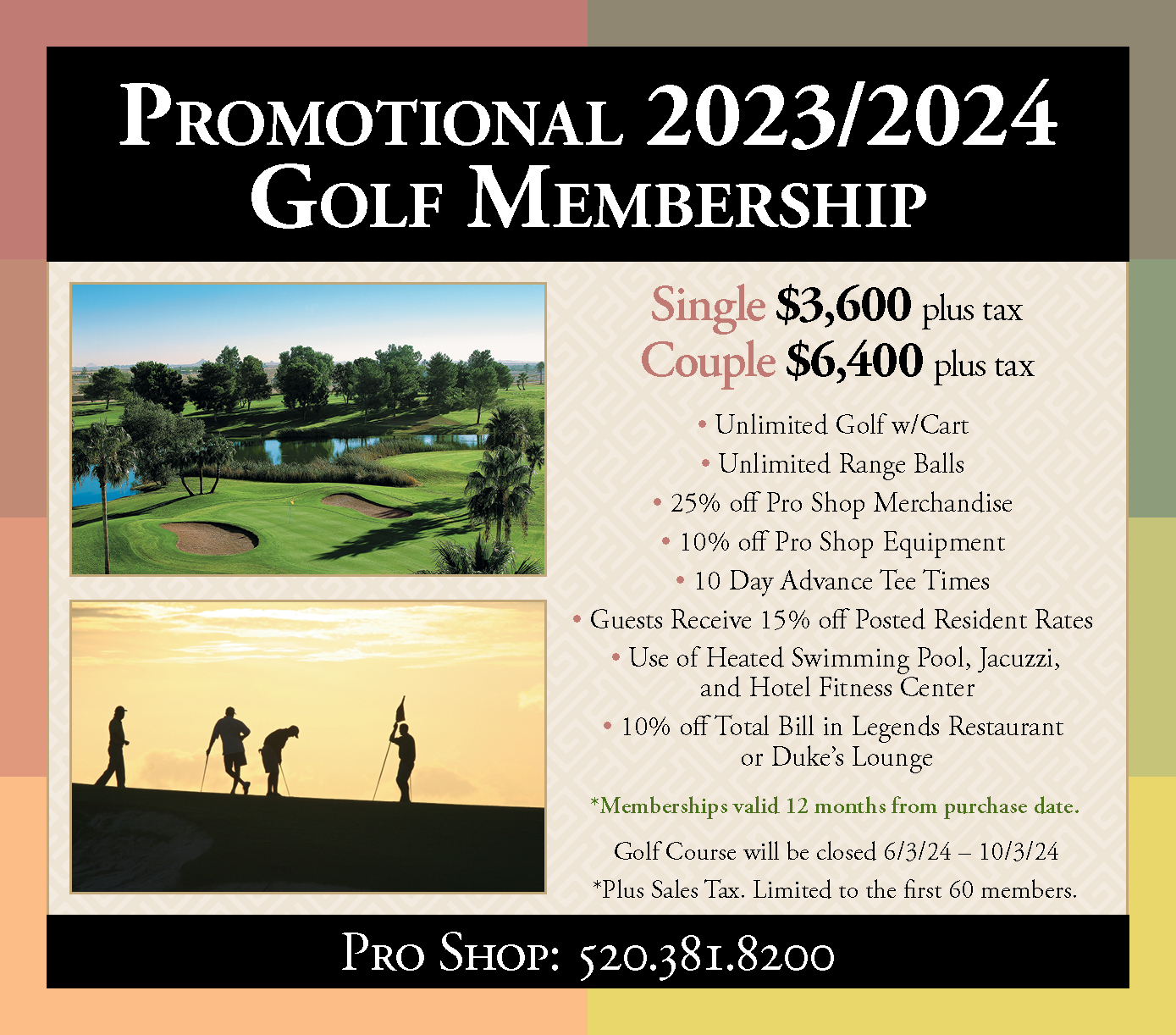 Francisco Grande Hotel 2023/2024 Golf Membership